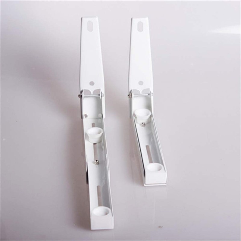 Nueva plegable blanco estiramiento estante expositor para horno microondas abrazadera