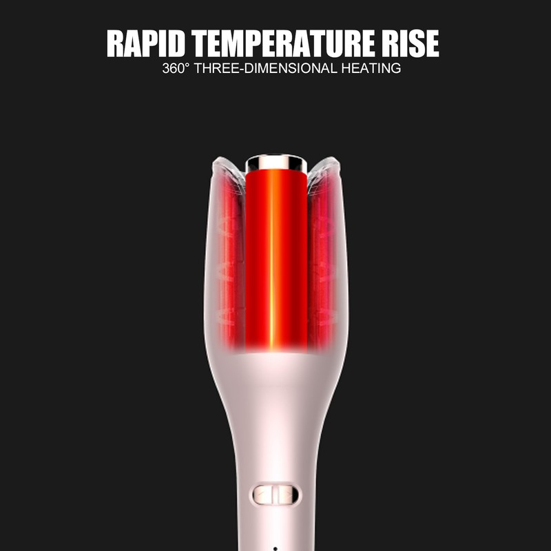 Automatic Rotating Barrel Hair Curler Rose Shape Portable Curling Iron