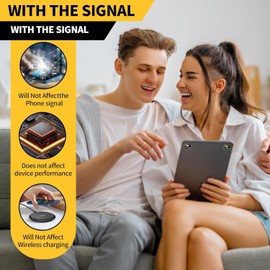 8 Pcs Blocker for Cell Phone Protection Neutralizers Stickers for Smart Phones Tablets Laptops Computer WiFi Priner TV Electronic Devices Black