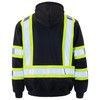 JORESTECH High Visibility Hoodie Full Zipper 100% Polyester ANSI Black