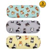 JAVOedge [3 PACK], Dogs Pattern Medium Size Hard Eyeglass Storage