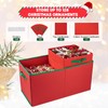 OIAHOMY Large Christmas Ornament storage with Side Open-Stores up to