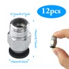 12pcs PC4-M10 Plug, PC4-M10 Pneumatic Connector, PC4-M10 Straight Pneumatic PC4