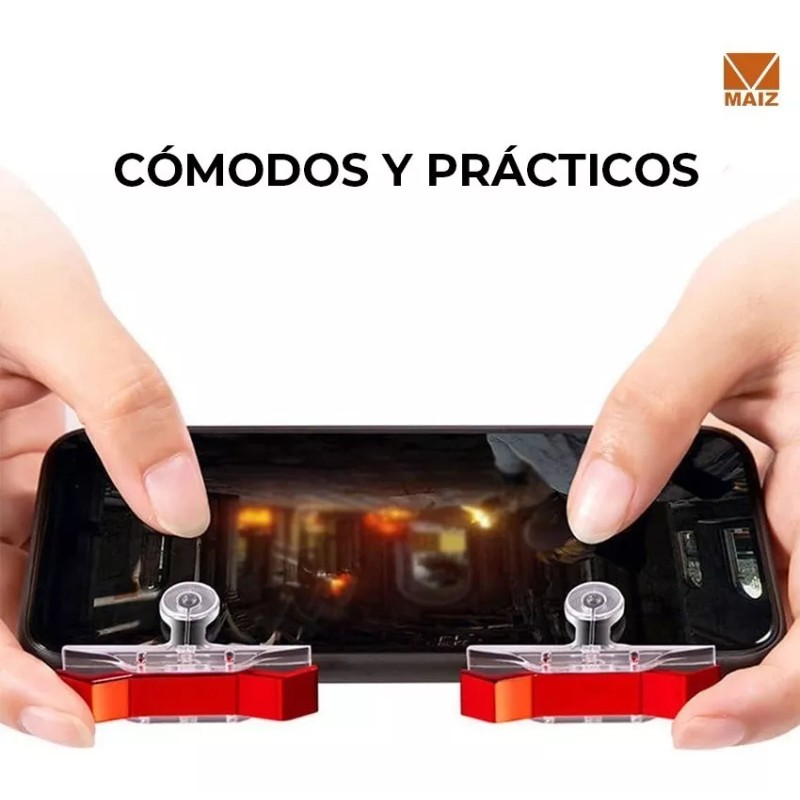 Maíz Gamepad Gatillos Duo Botones L1 R1 Ajustable Gamer Celular