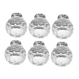 Operitacx 6stücke Glasgriffe Für Schränke Kommodenknöpfe Aus Dekorative Schranktürknöpfe Durchsichtige Möbelknöpfe Kleine Schubladezughandhaben Für Kleiderschränke