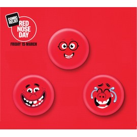 Comic Relief Red Nose Day Pin Badges - on behalf of Comic Relief