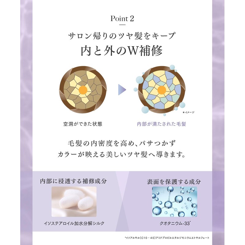【Preventing Yellowing After Coloring】Q+ Qualitas Color Shampoo Purple Murasaki Shampoo