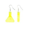 Miniblings Earrings Chemistry Test Tube and Piston Plexi LC Neon