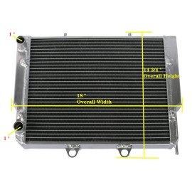 xny-motorparts-009 2ROWS Full All Aluminum Radiator Fit For POLARIS 2008-2014 RZR800 / RZR S 800