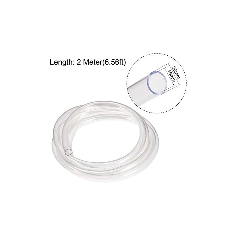 sourcing map PVC Hose Pneumatic Plastic Hose 16mm Inner Dia.
