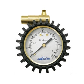 GODESON Presta Valve Pressure Gauge with Air Pressure Relief for Mountain Bicycle Fat Tires,Low Pressure Range to 30 PSI/2BAR