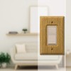 Amerelle 4025R Amerelle Traditional Single Rocker Wood Wallplate in Light