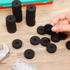 50 Pack Rubber Washers, Black Heavy Duty Abrasion Resistant Rubber,1