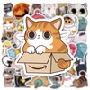 LAEYIAP 100PCS Cute Cat Stickers,Waterproof Cartoon Kawaii cat Stickers for