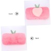 SUPVOX Winter Faux Fur Hand Muffs Plush Peach Pattern Arm