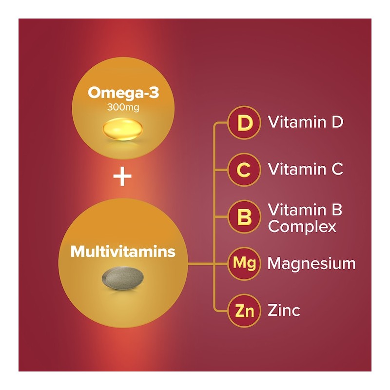 Seven Seas Omega-3 & Multivitamins Man 30 Tablets & 30