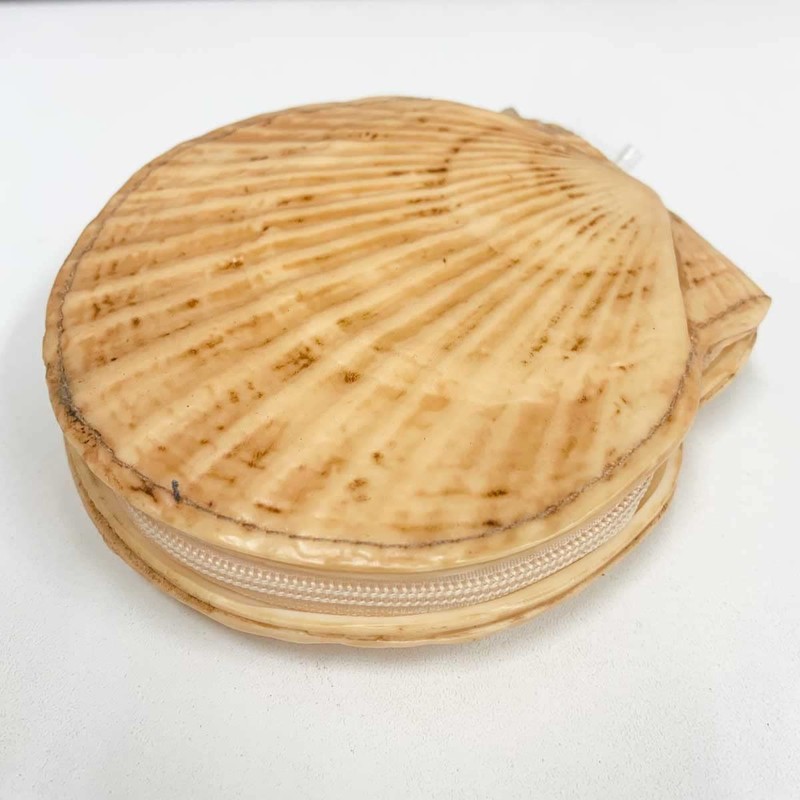 Scallop Mini Pouch, Scallop Small Items, Coin Case, Wallet