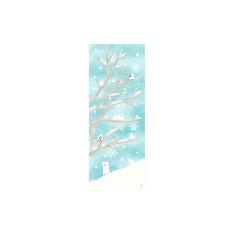 Hamamonyo Picture Tenugui Snow Play