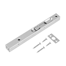 304 Stainless Steel Door Slide Bolt Lock Flush Bolt Latch for Double Door Security Latch with Powerful Spring(200mm)