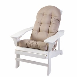 Enipate Weather Resistant Adirondack Chair Cushions High Back Indoor Outdoor Patio Tufted Lounge Cushion Seat Pads