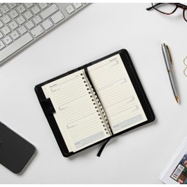 Collins Elite Mid Year Diary Planner Pocket Week to View Academic Year 2024-25 - Black - Weekly Mid Year Journal for Students, Teachers and Academics - 1165VM.99-2425 - July 2024 to July 2025