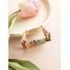 MINACHI Boho Hair Claw with Mixed Colorful Stone Chips, Handmade
