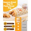 Beeswax Bread Bags Reusable for Homemade Sourdough - Large Cotton