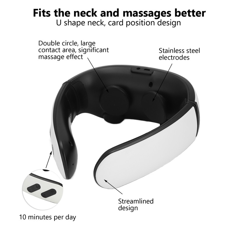 Electric Pulse Neck Massager Hot Compress Pulse Electric Cervical Spine