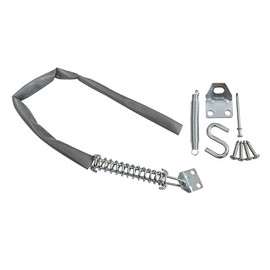 QCAA Spring and Storm Door Chain, 28", Zinc, with Vinyl Covered, 2 Pack, Made in Taiwan