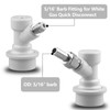 6Pcs Keg Disconnect Ball Lock Keg Fitting Set Grey Quick