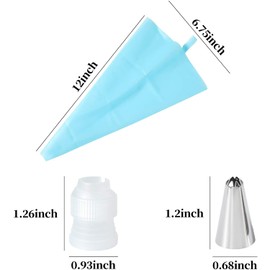 Piping Bag and Tips Cake Decorating Supplies Kit Baking Supplies Cupcake Icing Tips with Pastry Bag for Baking Decorating Cakes, Fondant Icing Nozzles