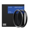Gobe 52mm UV + Circular Polarising (CPL) Lens Filter Kit