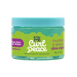 Just For Me Curl Peace Nourishing & Defining Slime Styler. Children’s weightless hair gel perfect for wash and go curl definition or texture setting. 12oz.