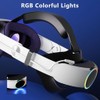 RGB Light Head Strap with 10000mAh Battery for Oculus/Meta Quest
