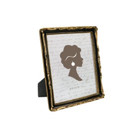 Tone Link. Vintage Picture Frame 8x10 Luxury Antique Picture Frame Glass Front Table Wall Hanging Gold and Black