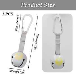 CHENNAN Anti Bear Bells, Loud Bear Bells, Camping Bear Bells, Bells on Backpack, Bear Bell for Hanging on Belt, Portable Bear Bells for Hiking, Camping, Hiking, Outdoor (D2)