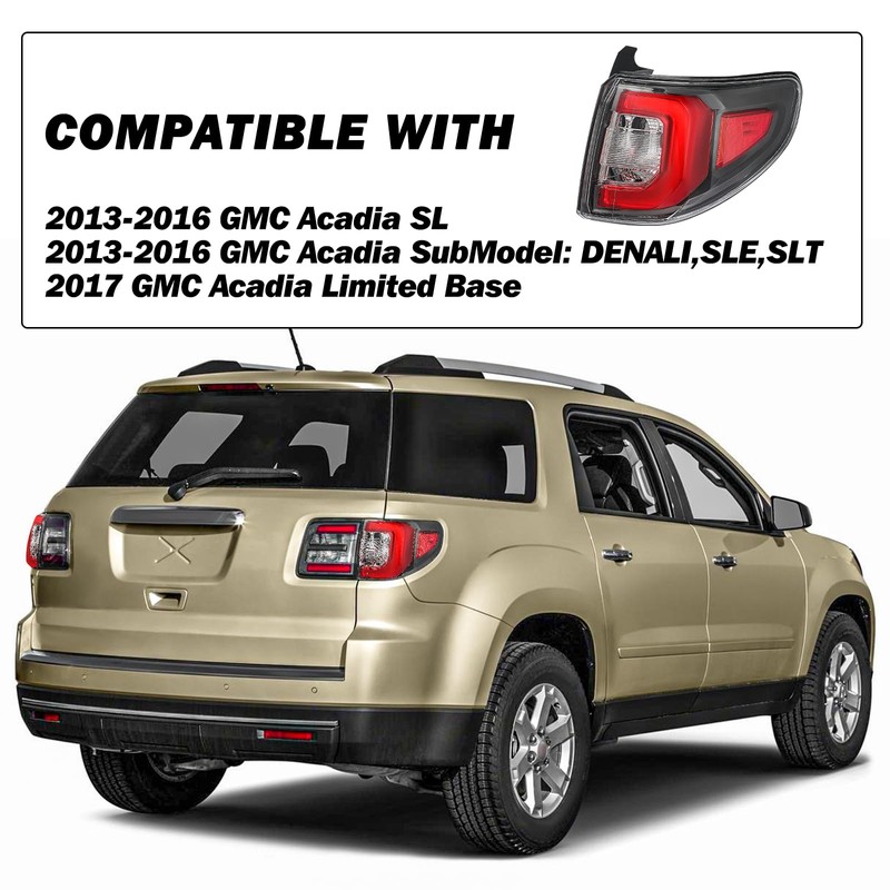 SOCKIR Fit for 2013 2014 2015 2016 GMC ACADIA LED