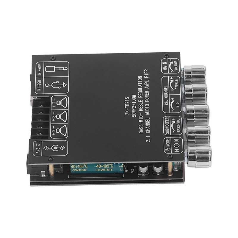 Bluetooth Power Amplifier Board Subwoofer 2.1 Channel 50W 50W 100W