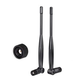 Eightwood - Antena WiFi de doble banda de 2,4 GHz, 5 GHz, 5,8 GHz, 5 GHz, 5 GHz, 5 GHz, antena WiFi RP-SMA (2 unidades) para PC de computadora, router WiFi, tarjeta de red PCIe, adaptador USB