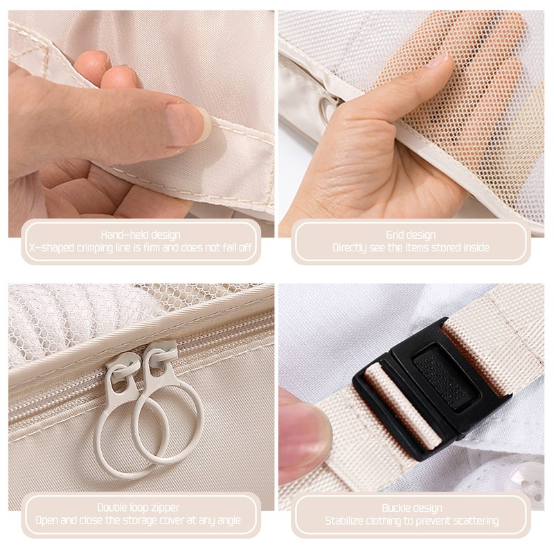 12Pcs Packing Travel Cubes for Suitcase Luggage Organizers with 5