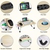 Slendor Lap Desk with Tablet Slot, Foldable Laptop Table with