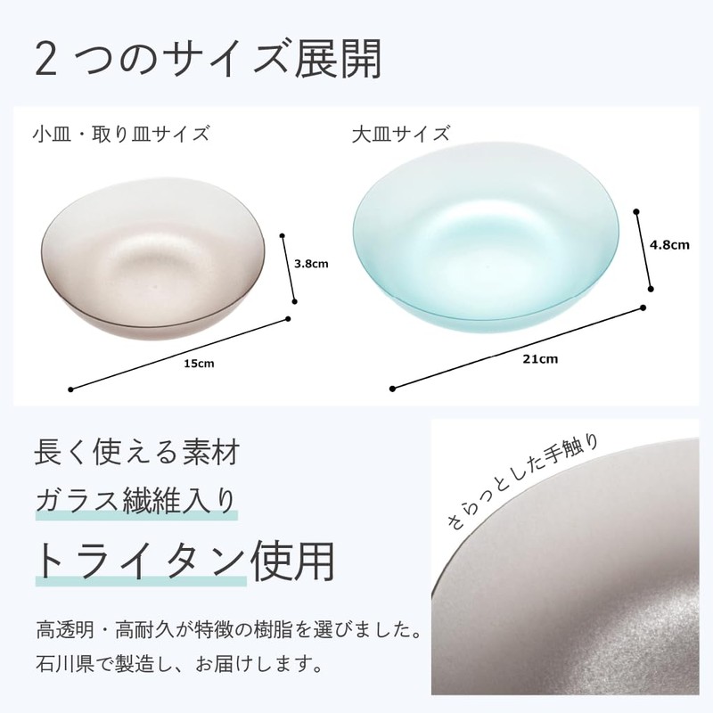IJ Unbreakable Small Plate, Lunch Bowl, Serving Plate, 15cm (5.9