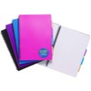 A5 Wirebound Project Notebook with 3 Moveable Internal Dividers –