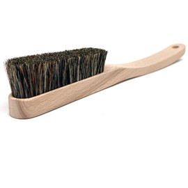 Rock Climbing Brush Bouldering Brush with Thick Boar Hair, Indoor Climbing Brush Wooden Handle, Outdoor Rock Climbing, Chalk Brush with Natural Boar Hair, Climbing Gear Accessory, Bristle cut on angle