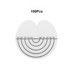 100Pcs Hair Heat Shield Guards with Scale Single Hole PVC