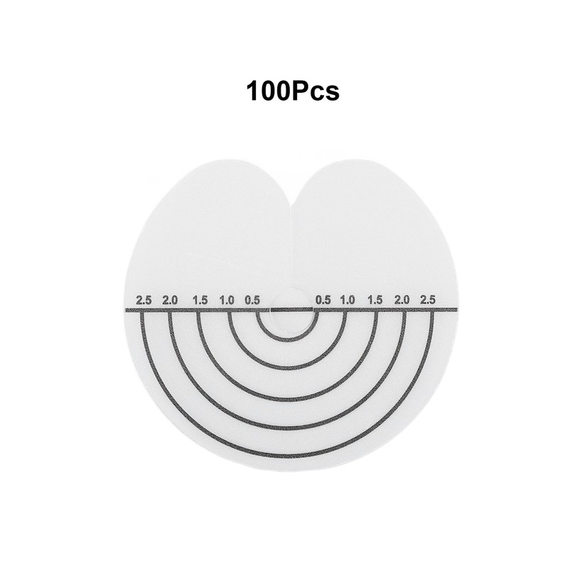 100Pcs Hair Heat Shield Guards with Scale Single Hole PVC