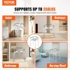 Adjustable Height Commode Chair With Removable Bucket Padded Seat Arms