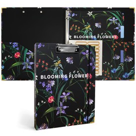 3 Ring Binder 1Inch,Three Ring Binders for Letter Size (11" x 8.5") with 5 Tab Dividers,File Folder Labels and Low Profile Clipboards for School Class and Office Supplies