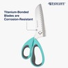 Westcott Titanium-Bonded Soft Handle Kitchen Pizza Scissors with Detachable Handles,