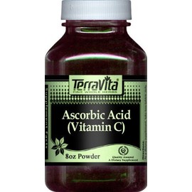 Terravita Ascorbic Acid (Vitamin C) Powder (8 oz, ZIN: 512842) - 3 Pack